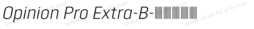 Opinion Pro Extra-B字体转换